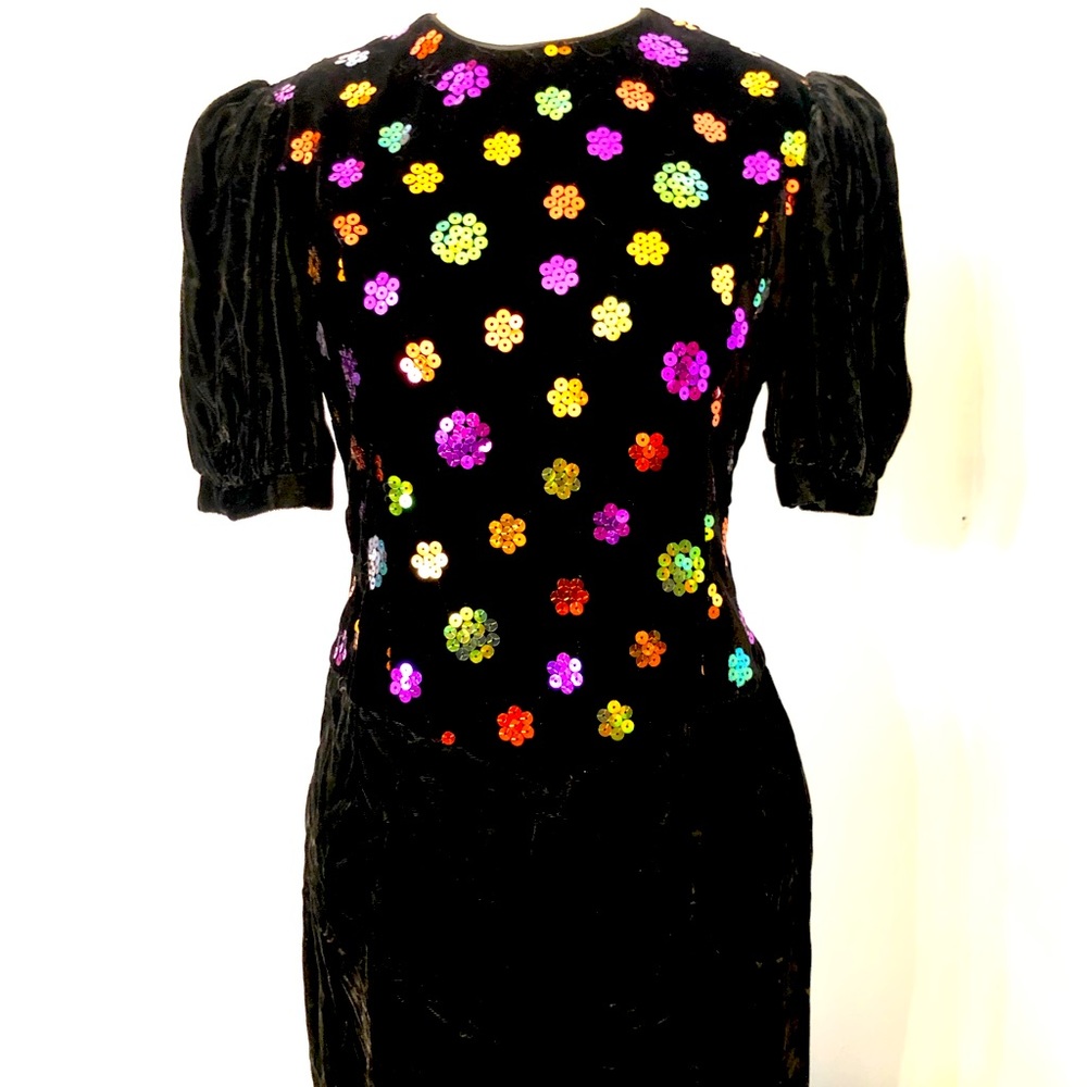 Jessica McClintok vintage velvet dress